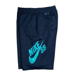 Nike SB Shorts Boys XL 13-15 Navy‎ Blue Skateboarding Drifit Basketball Athletic